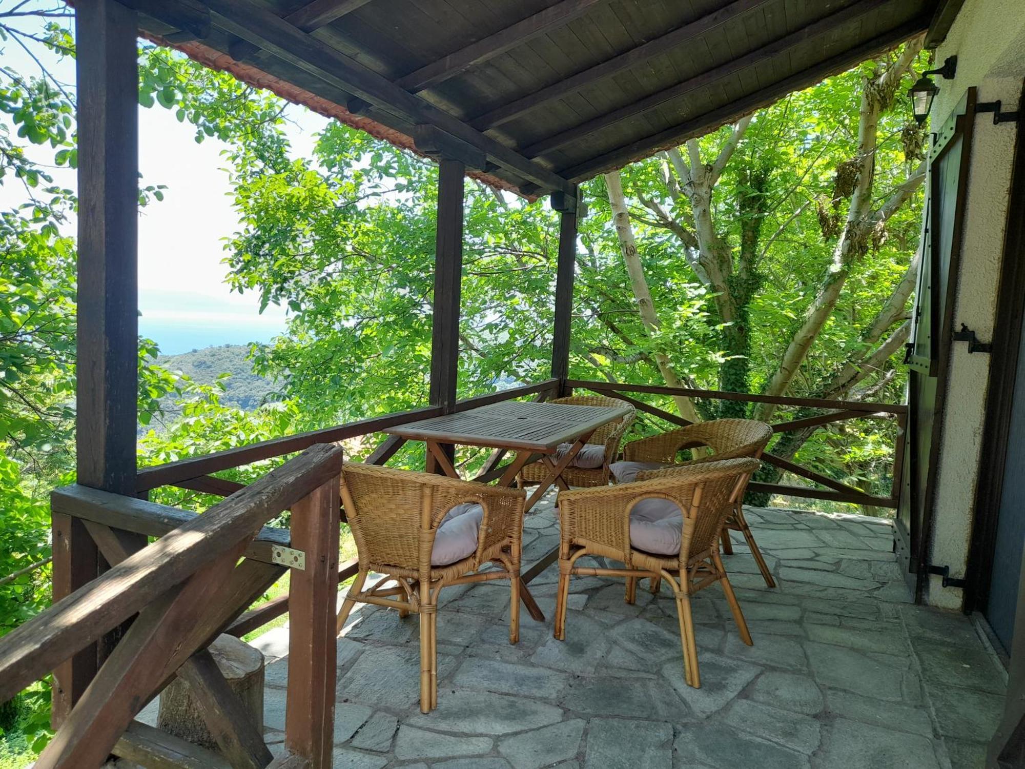 Вілла Mountain And Sea View Мілеай Екстер'єр фото